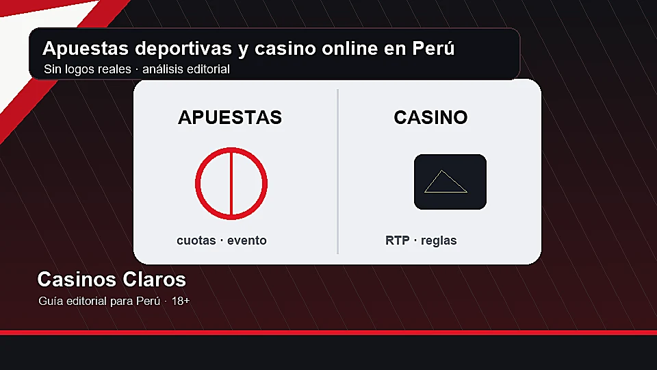 Comparación editorial entre apuestas deportivas y casino online en Perú