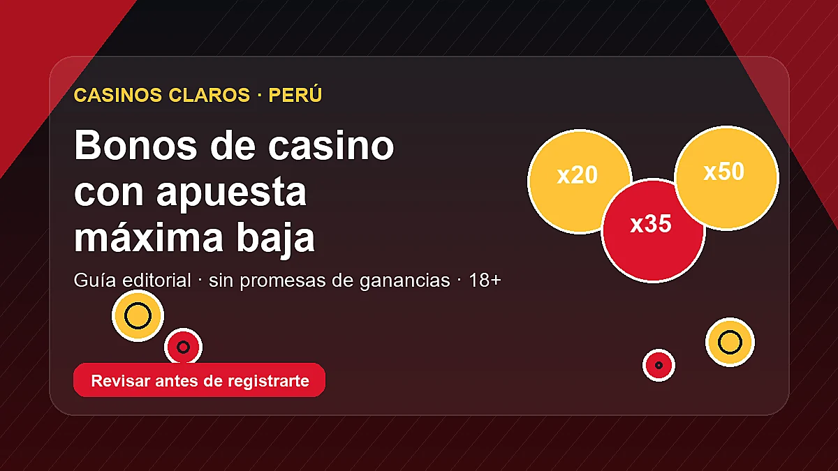 Bonos de casino con apuesta máxima baja