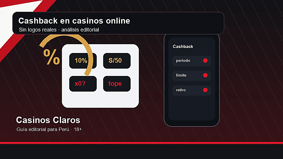 Persona revisando condiciones de cashback en un casino online con calculadora y celular