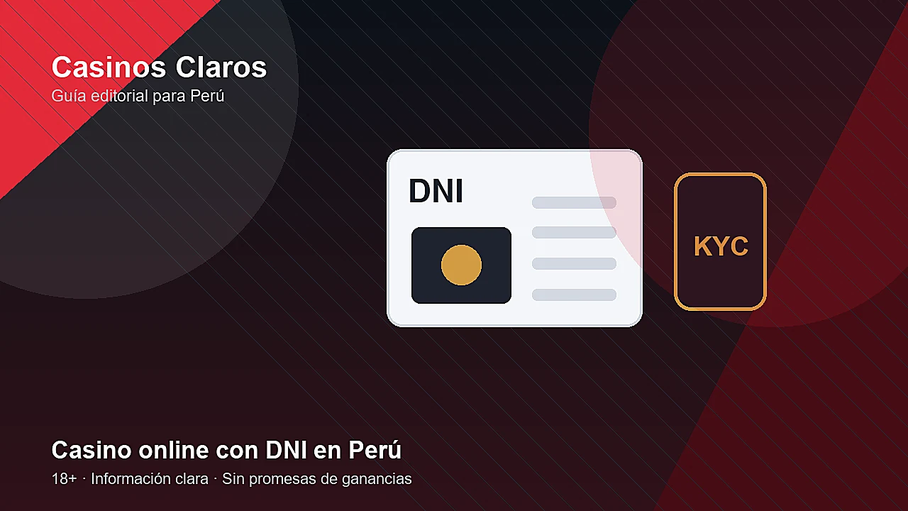 Persona revisando su DNI para verificación KYC en un casino online en Perú