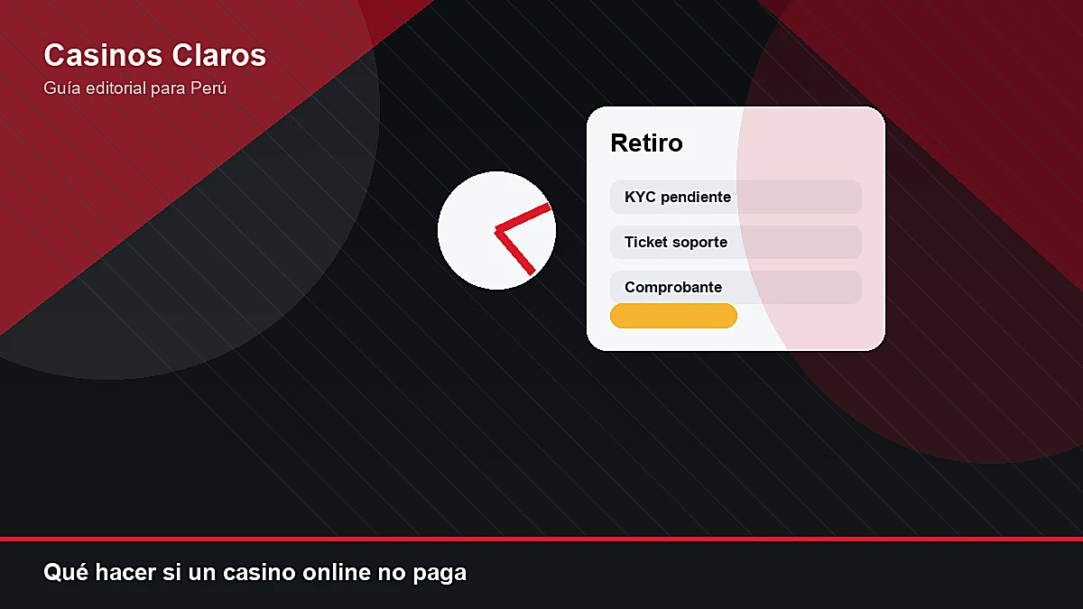 Usuario revisando comprobantes de retiro cuando un casino online no paga en Perú