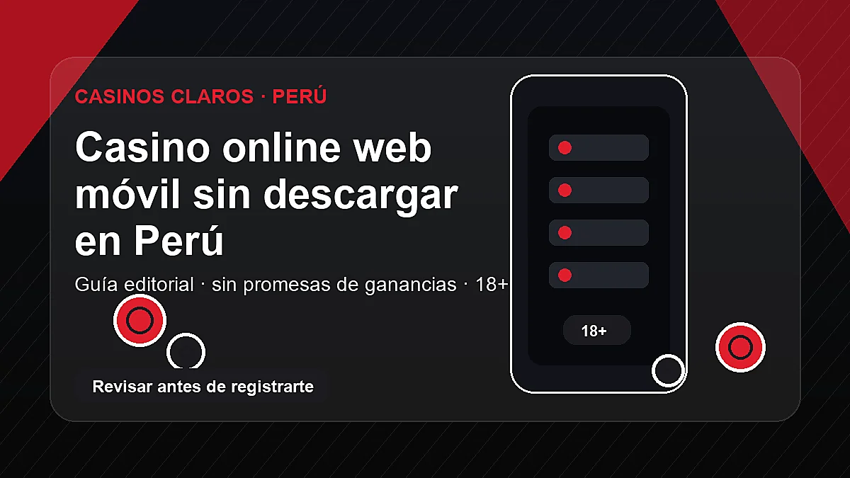Casino online web móvil sin descargar en Perú