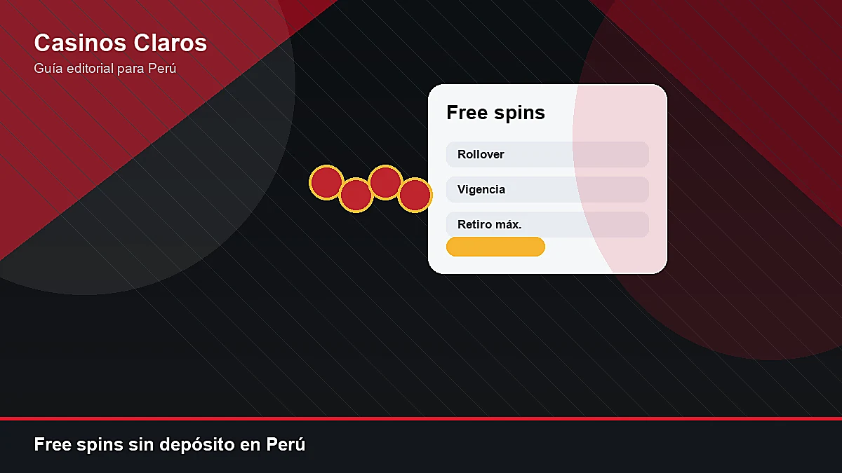 Persona revisando condiciones de free spins sin depósito en un casino online