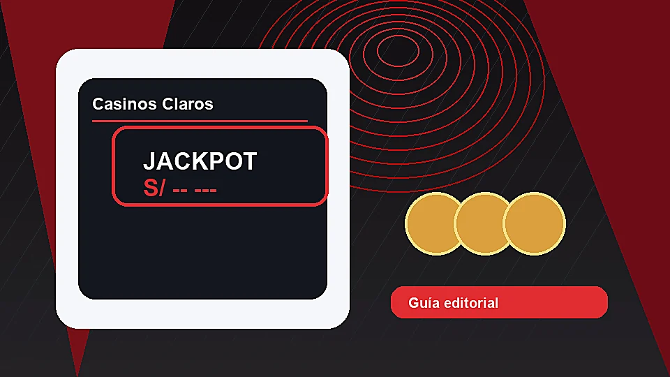 Contador abstracto de jackpot progresivo en una pantalla de casino online