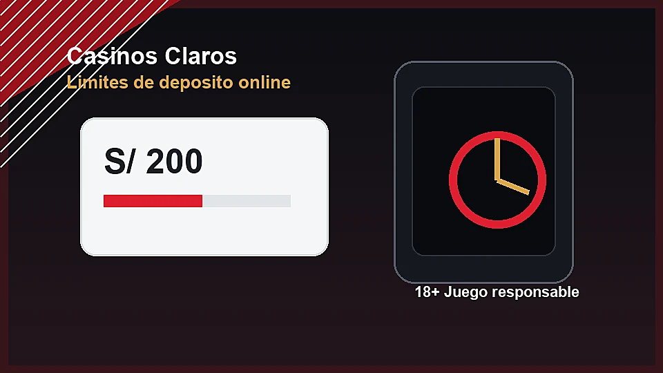 Persona configurando límites de depósito para juego responsable en un casino online