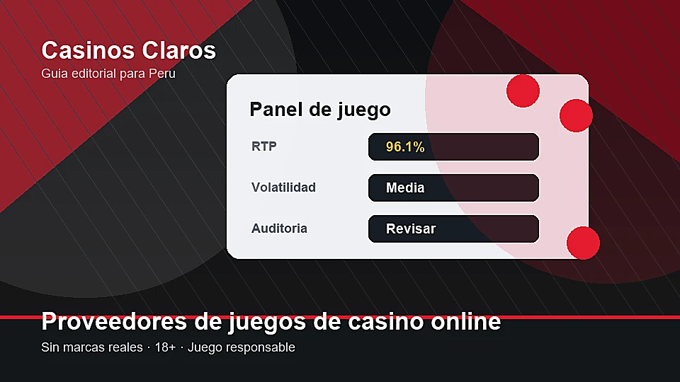 Panel editorial con indicadores de RTP y volatilidad de juegos de casino online